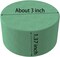 6 Pcs Round Flower Arrangement Kit, Wet Floral Foam, for Wedding, Aisle Flowers, Party Decoration 3 Inch